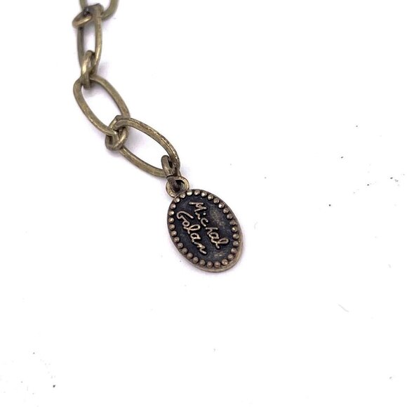 Michal Golan Beaded Chain Necklace Gold Tone Extender Chain Adjustable 20" - Picture 5 of 5